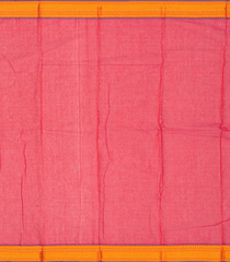 Red Handloom Chettinad Cotton Saree With Stripes-Red