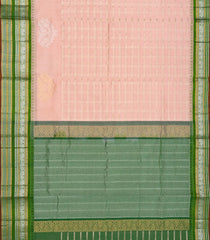 Baby Pink Handloom Chirala Silk Cotton Saree With Annam Motifs-Baby Pink