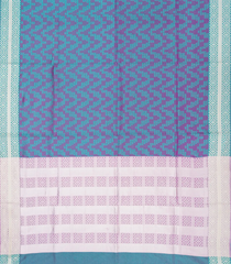 Purple Handloom Soft Silk Saree With Chevron Motifs-Purple