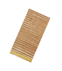 Beige Woven Chanderi Cotton Saree With Printed Stripes & Zari Border-CC1350