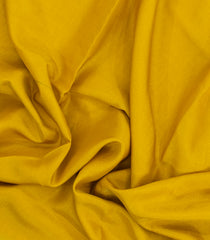 Mustard Woven Blended Viscose Saree With Contrast Border-BL5704
