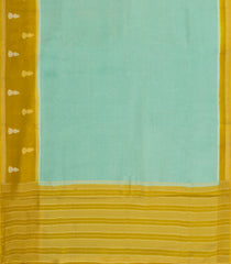 Aquamarine Woven Blended Viscose Saree With Contrast Border-BL5687