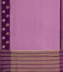 Lilac Woven Blended Viscose Saree With Buttas-BL5689