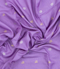 Lavender Woven Blended Viscose Saree With Zari Stripes-BL5706