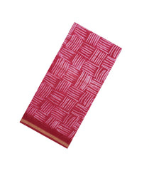 Hot Pink Printed Jaipur Cotton Saree With Abstract Motifs-JC1587