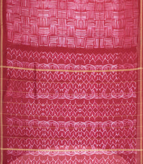 Hot Pink Printed Jaipur Cotton Saree With Abstract Motifs-JC1587