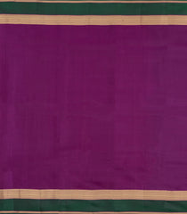 Burgundy Woven Pure Silk Saree With Contrast Zari Border-KA15530