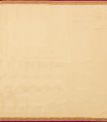 Cream Woven Mysore Silk Saree With Contrast Border-MS3708