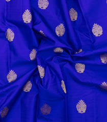 Purple Woven Pure Silk Saree With Zari Buttas & Contrast Border-EC2622