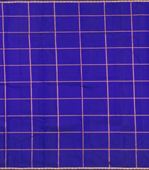 Blue Handloom Kanchipuram Silk Saree With Meena Checks & Buttas-KA15847