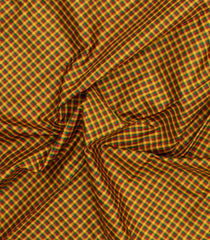 Multi Colour Handloom Korvai Kanchipuram Silk Saree With Checks-KA15848