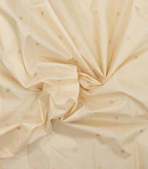 Cream Handloom Soft Silk Saree With Buttas & Contrast Border-SO4708