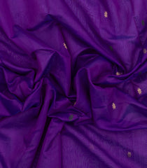 Purple Handloom Maheswari Silk Cotton Saree With Floral Buttas-SC4904