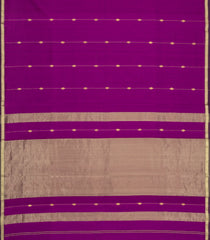 Magenta Handloom Maheswari Silk Cotton Saree With Floral Buttas-SC4940