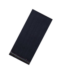 Black Woven Art Dupion Saree With Embroidered Floral Motifs-BL6150