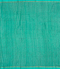 Sea Green Printed Chanderi Cotton Saree With Bird Motifs-CC1751