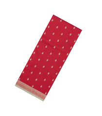 Red Woven Art Silk Saree With Thread Buttas-BL6166