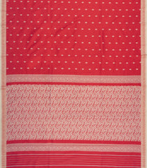 Red Woven Art Silk Saree With Thread Buttas-BL6166