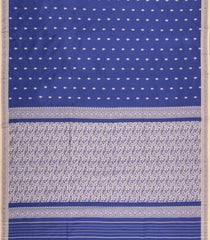 Indigo Woven Art Silk Saree With Thread Buttas-BL6168