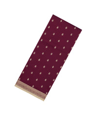 Maroon Woven Art Silk Saree With Thread Buttas-BL6169