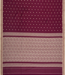 Maroon Woven Art Silk Saree With Thread Buttas-BL6169