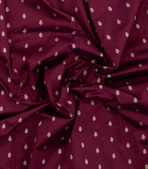 Maroon Woven Art Silk Saree With Thread Buttas-BL6169