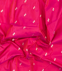 Pink Handloom Banarasi Silk Saree With Floral Buttas & Meena Borde-BE1762