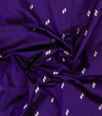 Dark Purple Handloom Banarasi Silk Saree With Floral Buttas & Meena Borde-BE1763