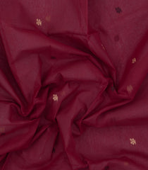 Chestnut Pink Handloom Bengal Cotton Saree With Buttas-BG2006