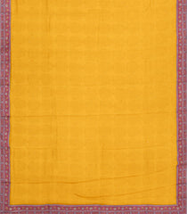 Yellow Pure Chiffon Silk Saree With Printed Floral Motifs-PS0869