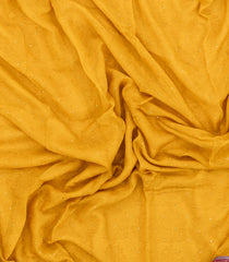 Yellow Pure Chiffon Silk Saree With Printed Floral Motifs-PS0869
