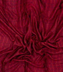 Crimson Printed Pure Georgette Silk Saree With Floral Motifs-PS0876