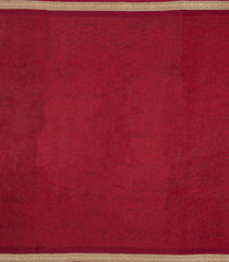 Crimson Printed Pure Georgette Silk Saree With Floral Motifs-PS0876
