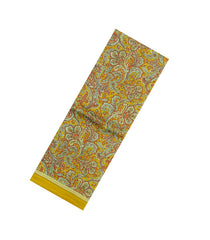 Cardamom Green Printed Pure Silk Saree With Floral Motifs-PS0854