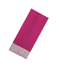 Magenta Printed Pure Organza Silk Saree With Stripes -KS1057