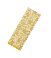 Light Yellow Printed Pure Silk Saree With Floral Motifs-PS0849