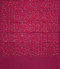 Magenta Printed Pure Silk Saree With Bird Motifs-PS0853