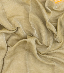 Taupe Woven Georgette Tissue Saree With Zari Border-BE1964