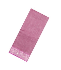 Dusty Pink Woven Pure Organza Silk Saree With Geometric Motifs-KS1127