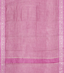 Dusty Pink Woven Pure Organza Silk Saree With Geometric Motifs-KS1127