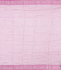 Dusty Pink Woven Pure Organza Silk Saree With Geometric Motifs-KS1127