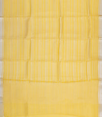 Yellow Woven Pure Organza Silk Saree With Stripes-KS1065