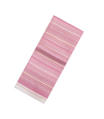 Dusty Pink Woven Pure Organza Silk Saree With Stripes-KS1067