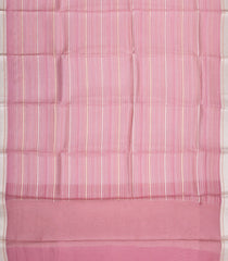 Dusty Pink Woven Pure Organza Silk Saree With Stripes-KS1067
