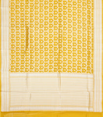 Yellow Woven Pure Organza Silk Saree With Floral Zari Motifs-KS1070