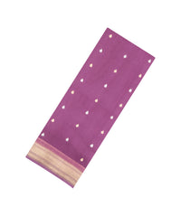 Lilac Woven Pure Organza Silk Saree With Zari Buttas-KS1111