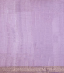 Lilac Woven Pure Organza Silk Saree With Floral Zari Buttas-KS1097