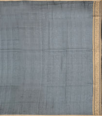 Black Woven Pure Organza Silk Saree With Zari Buttas-KS1098