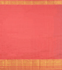 Turquoise Handloom Korvai Kanchipuram Silk Saree With Diagonal Floral Motifs-KA16636