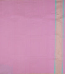 Aquamarine Handloom Kanchipuram Silk Saree With Stripes & Rising Zari Border-KA16642
